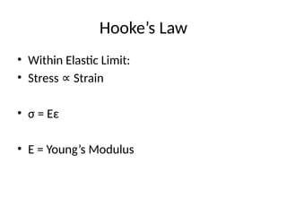 Comprehensive Overview of Stress and Strain Concepts in Strength of ...