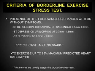 Interpretation of Stress test