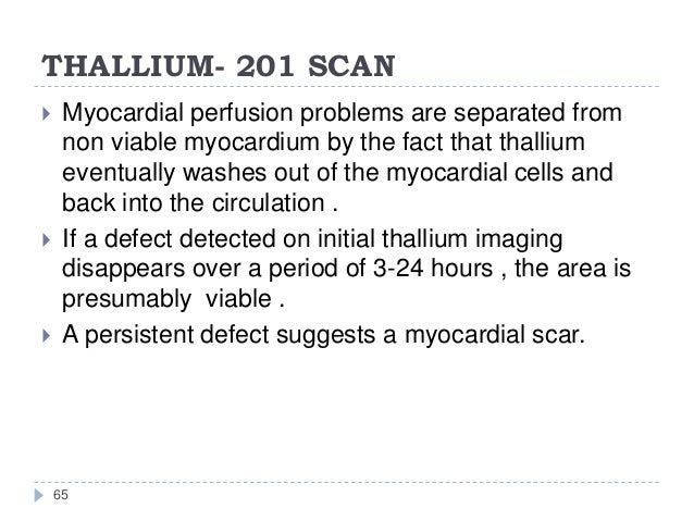 Persantine Thallium Stress Test