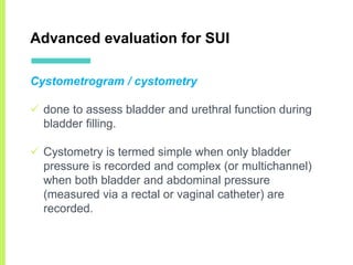Stress urinary incontinence | PDF