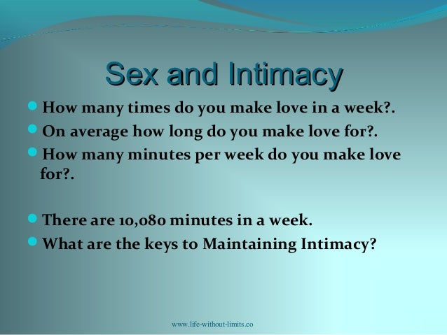 intimacy without sex