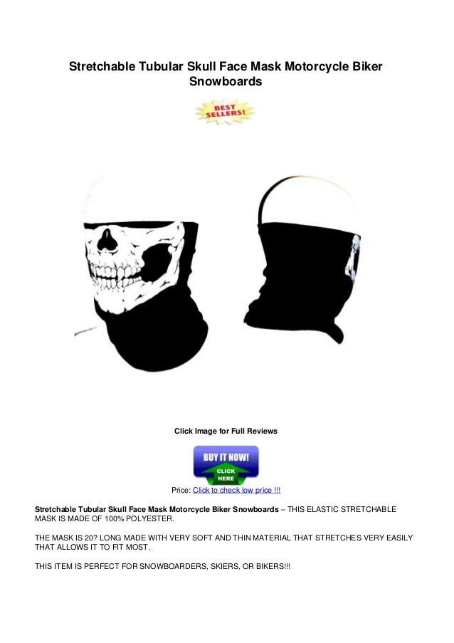 Stretchable tubular skull_face_mask_motorcycle_biker_snowboards
