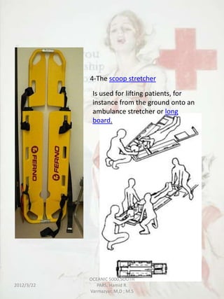 Stretcher Method Stretches for casuality evacuation | PPSX
