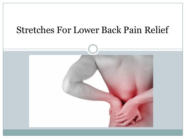 What can you do for lower back pain?