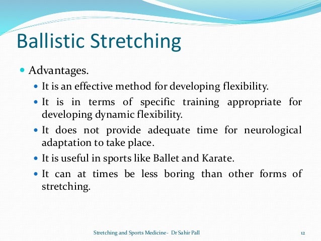 Stretching And Sports Medicine Dr Sahir Pall