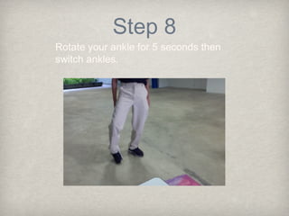 Ankle Rotation Dynamic Stretch Stretching exercise | PPT