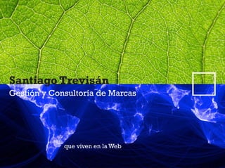 Santiago Trevisán
Gestión y Consultoría de Marcas




             que viven en la Web
 