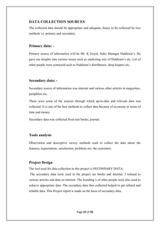 Bba project report final year | PDF