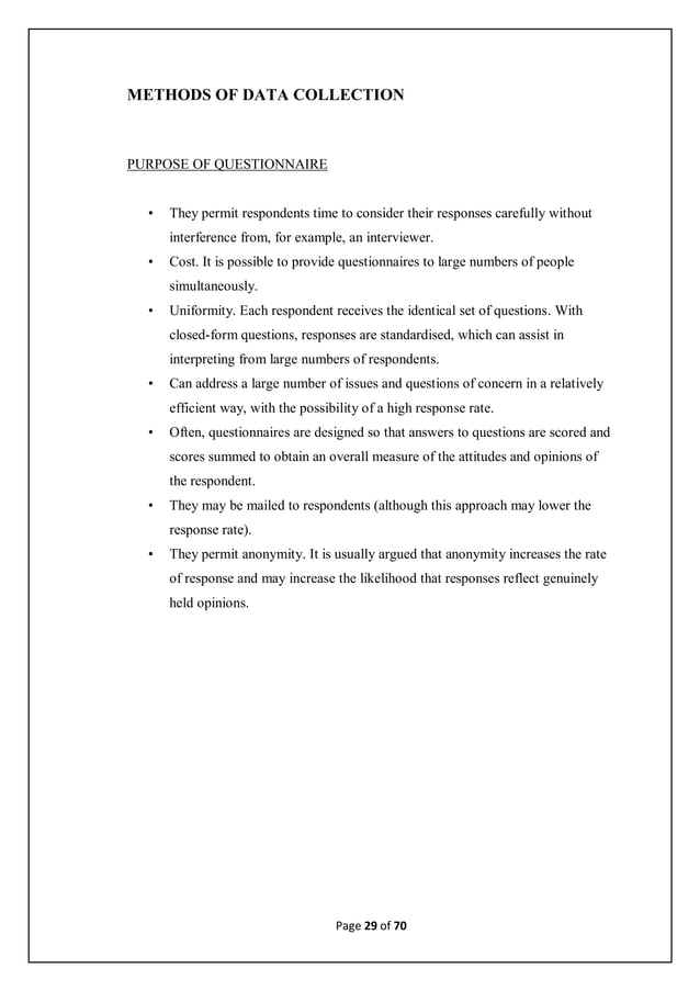 Bba project report final year | PDF