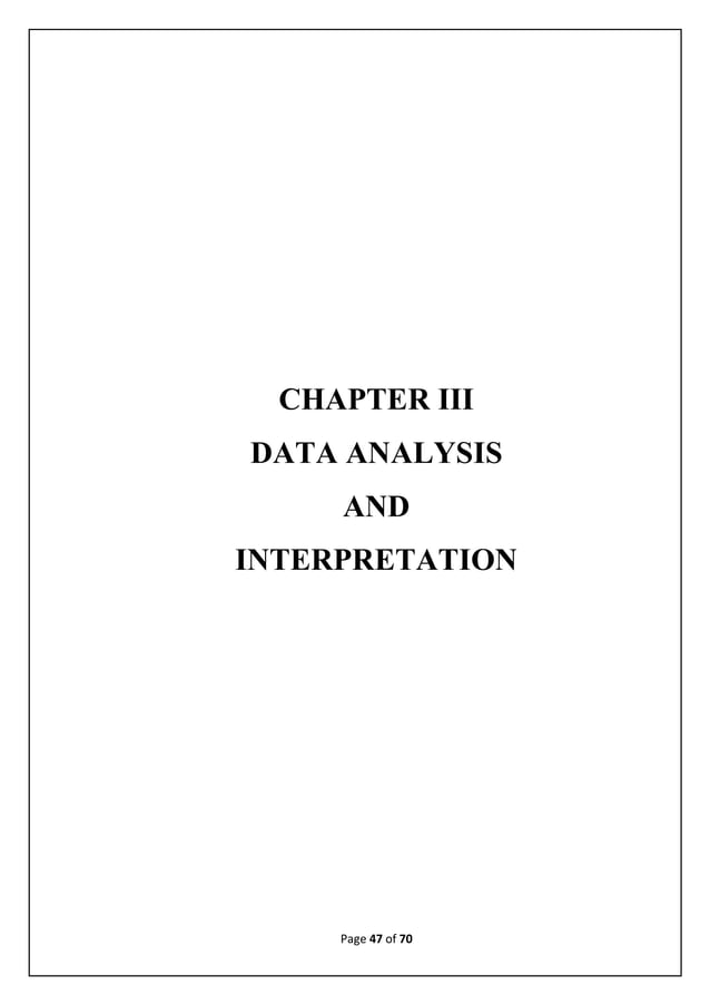 Bba project report final year | PDF