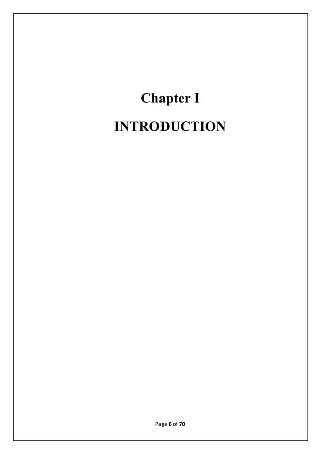 Bba Project Report Final Year