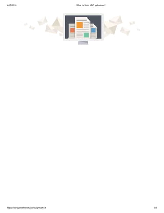 Strict KDC Validation