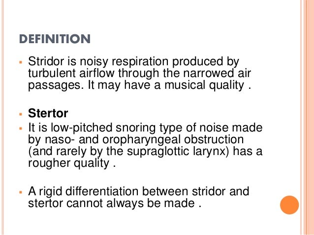 Stridor