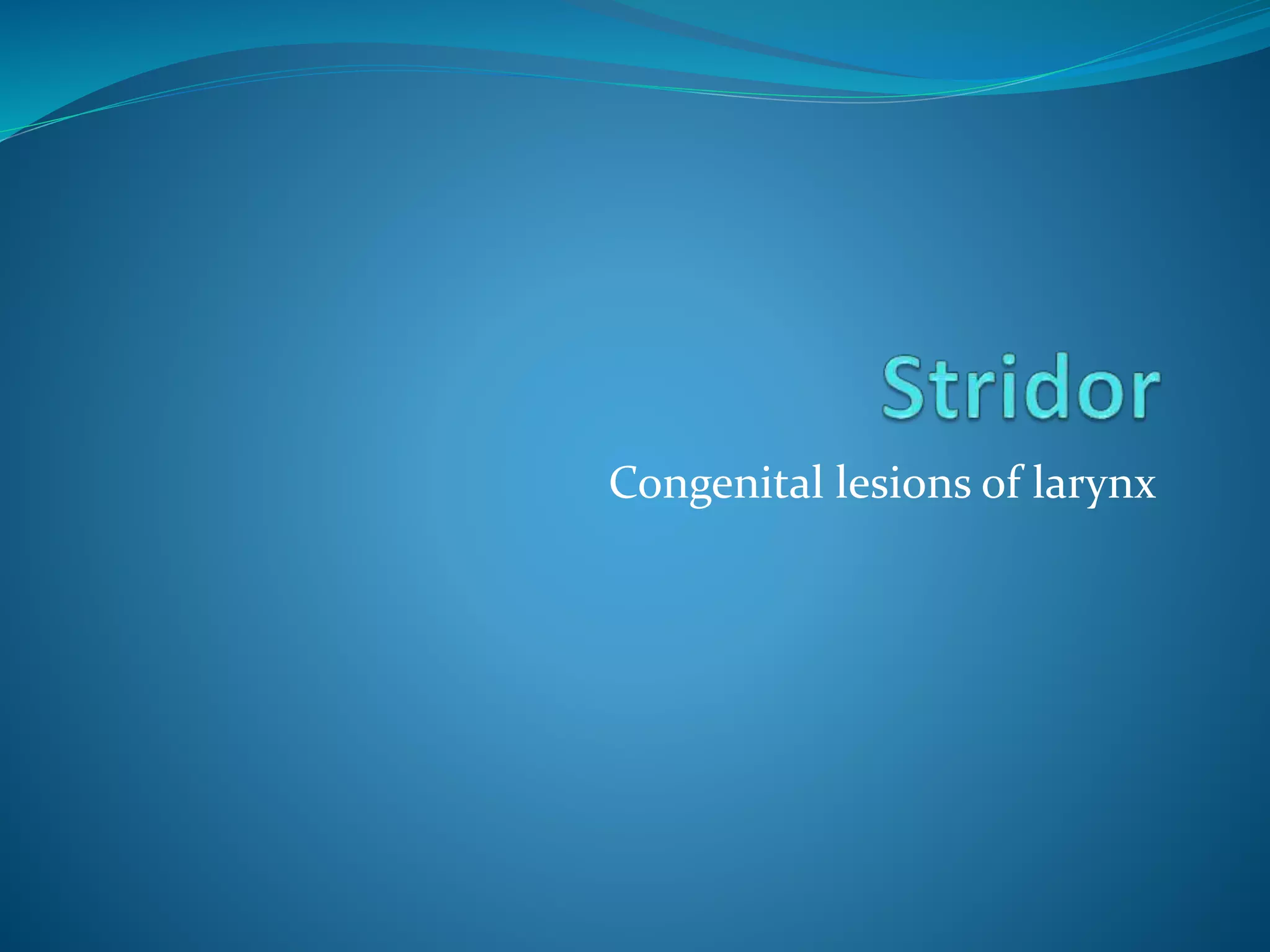 Stridor | PPT