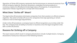 Steps to Successfully Strike Off Your Company | PPTX