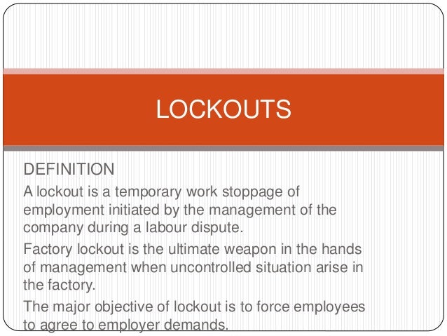 lockouts