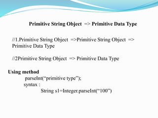 Java String | PPTX