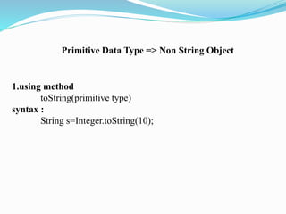 Java String | PPT