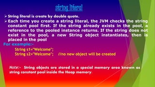 String in java | PPTX