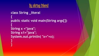 String in java | PPTX