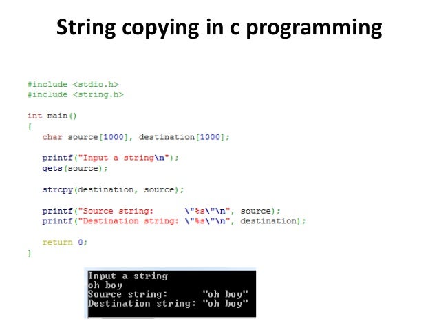 String