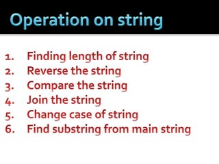 String | PPT