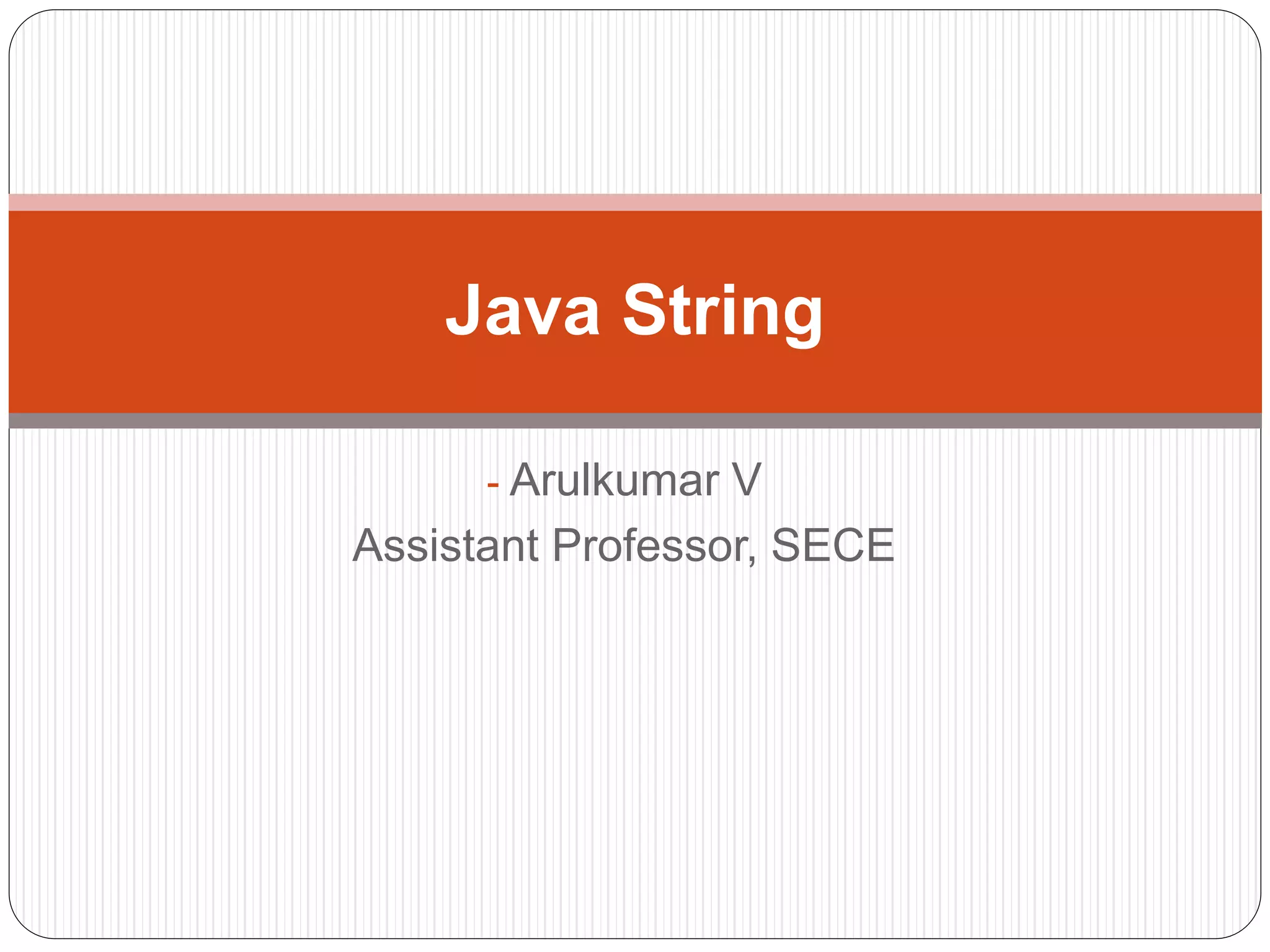 String | PPT