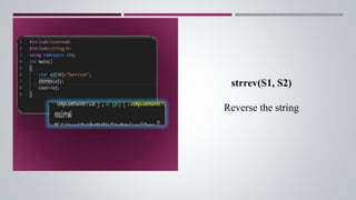 String in programming language in c or c++ | PPTX