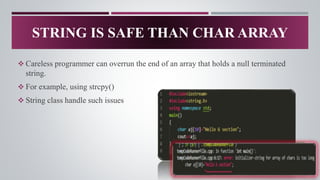 String in programming language in c or c++ | PPTX