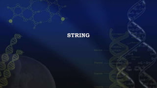 String.pptx | Databases | Computer Software and Applications