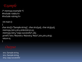 String .h PPT