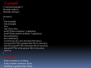 String .h | PPTX