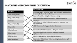 string in python programming in cse subject | PPTX