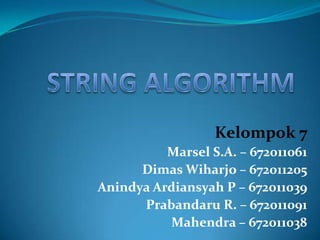 String+algorithm+%28 kel+7%29 | PPT