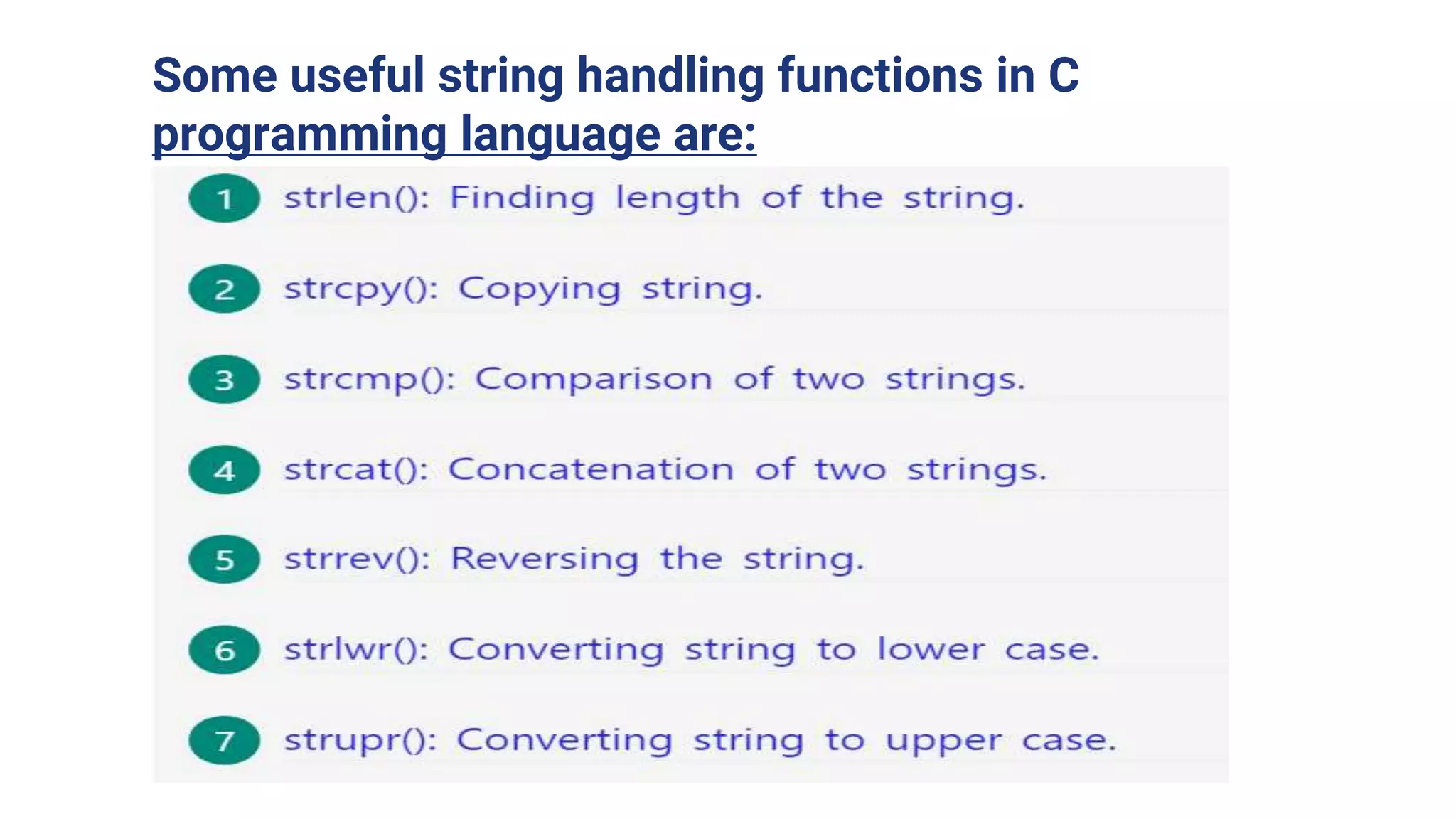 String_C.pptx | Programming Languages | Computing