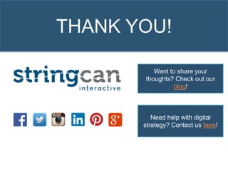 THANK YOU!
Want to share your
thoughts? Check out
our blog!
Need help with
digital strategy?
Contact us here!
 