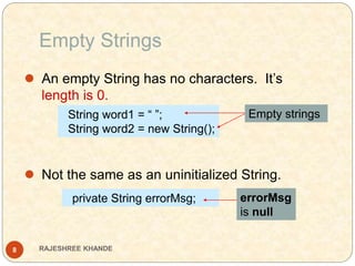 Java String class | PPT