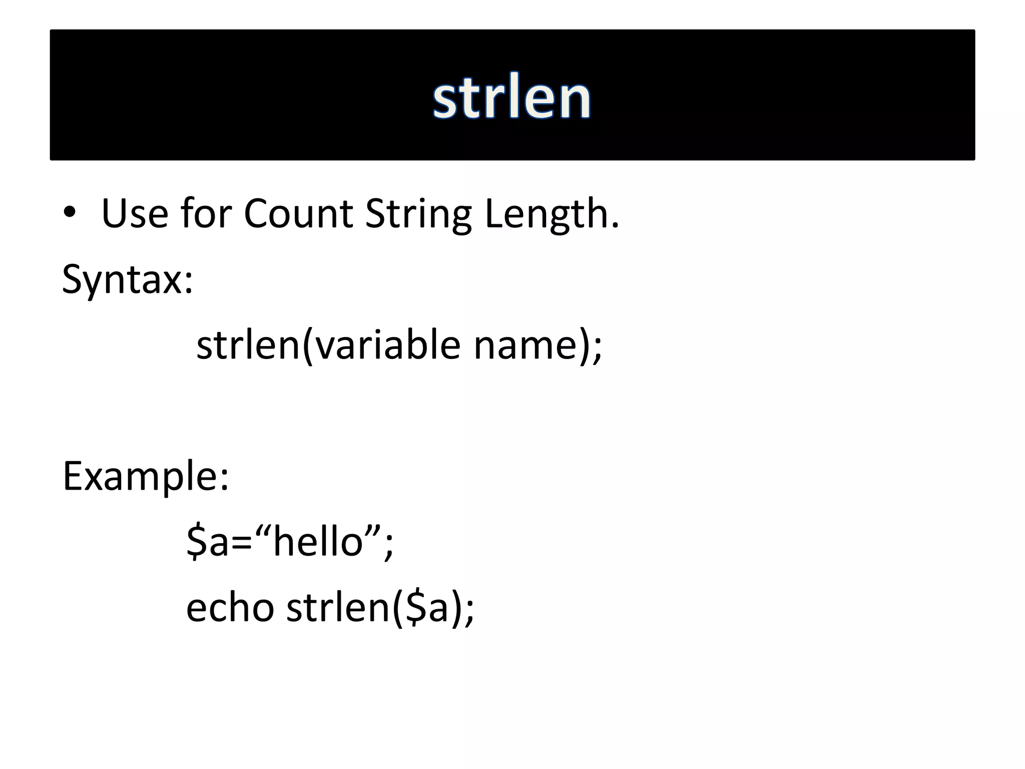 String function | PPTX | Programming Languages | Computing