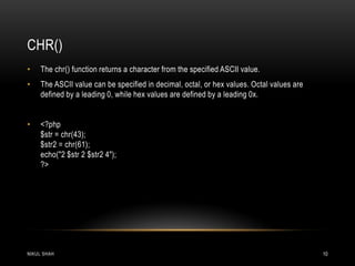 String functions | PPT