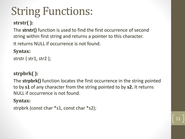 String handling | PPT