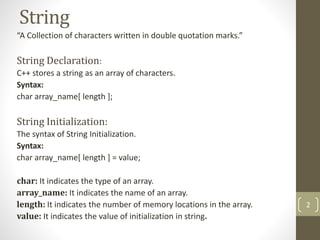 String handling | PPT