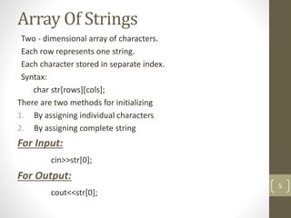 String handling | PPT