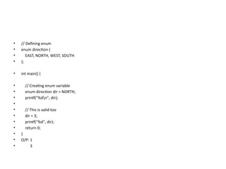 Comprehensive Guide to String Handling and Enumeration in C Programming ...