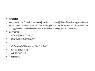 Comprehensive Guide to String Handling and Enumeration in C Programming ...