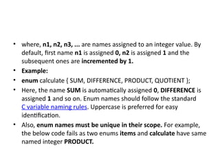 Comprehensive Guide to String Handling and Enumeration in C Programming ...