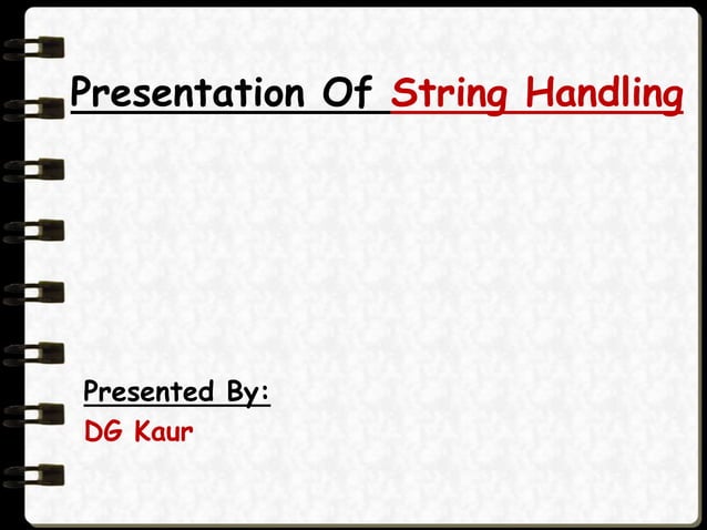 String handling in_java | PPTX