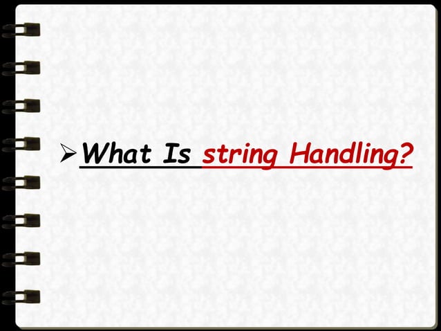 String handling in_java | PPT