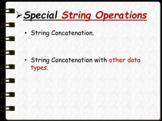 String handling in_java | PPTX