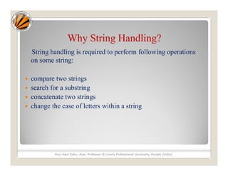 String handling(string class) | PDF