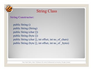 String handling(string class) | PPT | Free Download